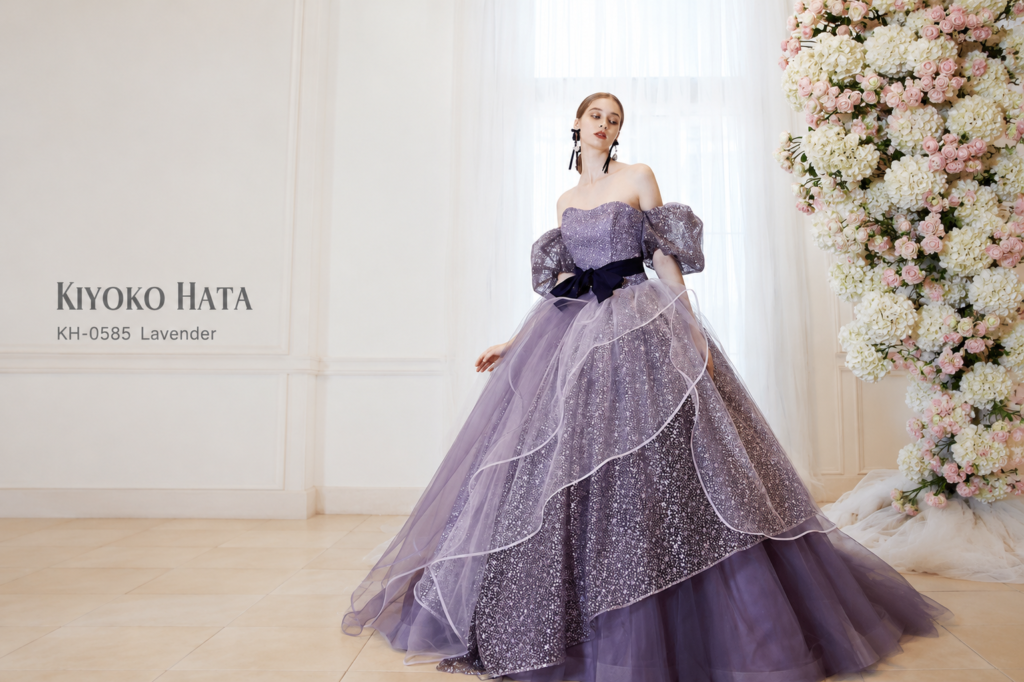 KIYOKO HATA KAROLA KH-0585 LV ラベンダーカラードレス