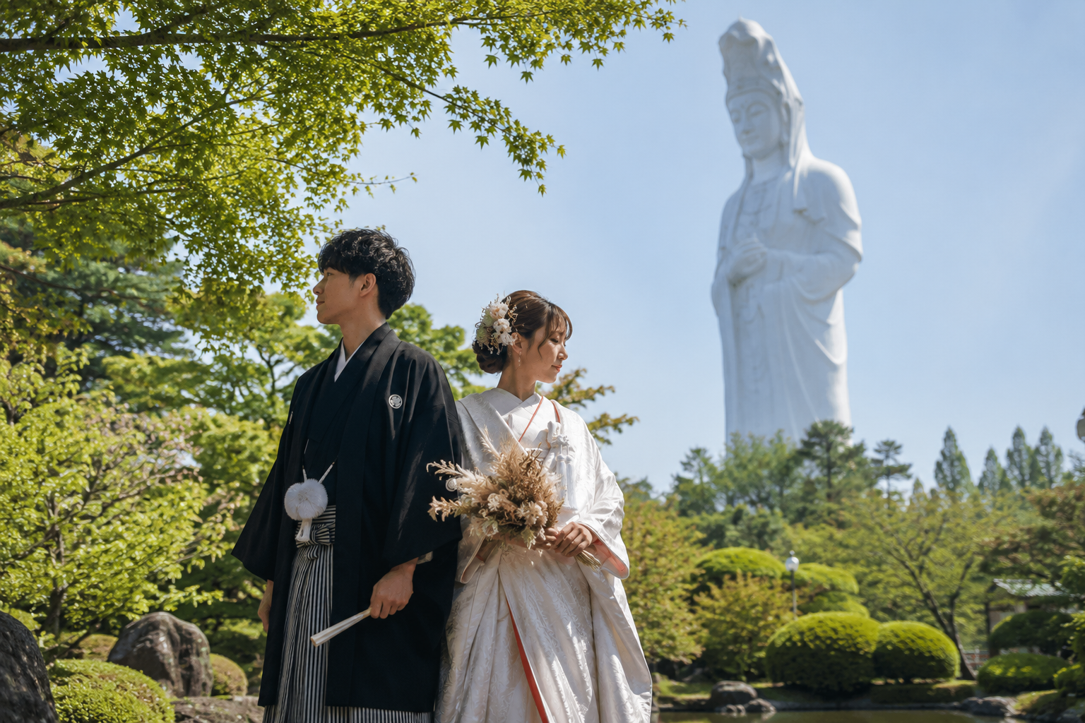 高崎白衣大観音フォトウェディング